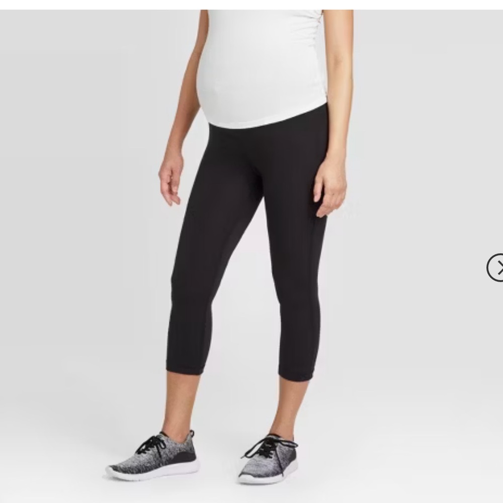 Over Belly Active Capri Maternity Pants - Isabel Maternity by Ingrid & Isabel XS